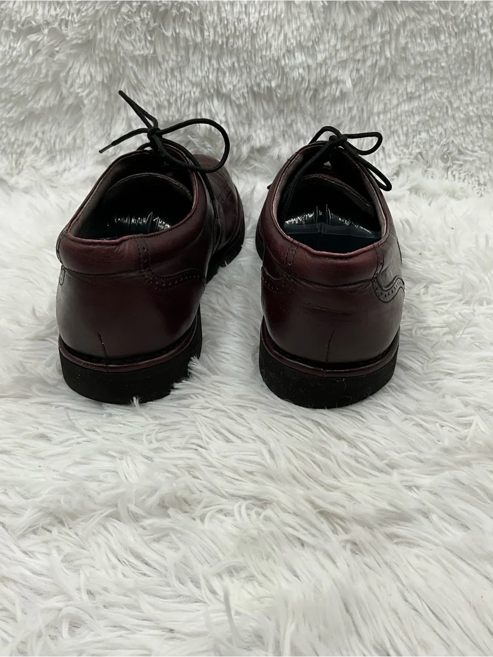 Vintage Rockport DreSports Oxfords Size 9.5M Burgundy Leather Brogue Oxfords